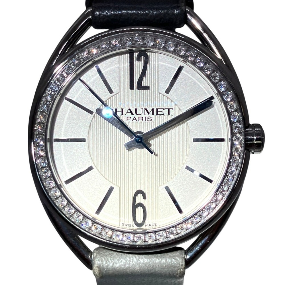 Chaumet Liens wristwatch, total weight 27g, stainless steel, genuine leather ...